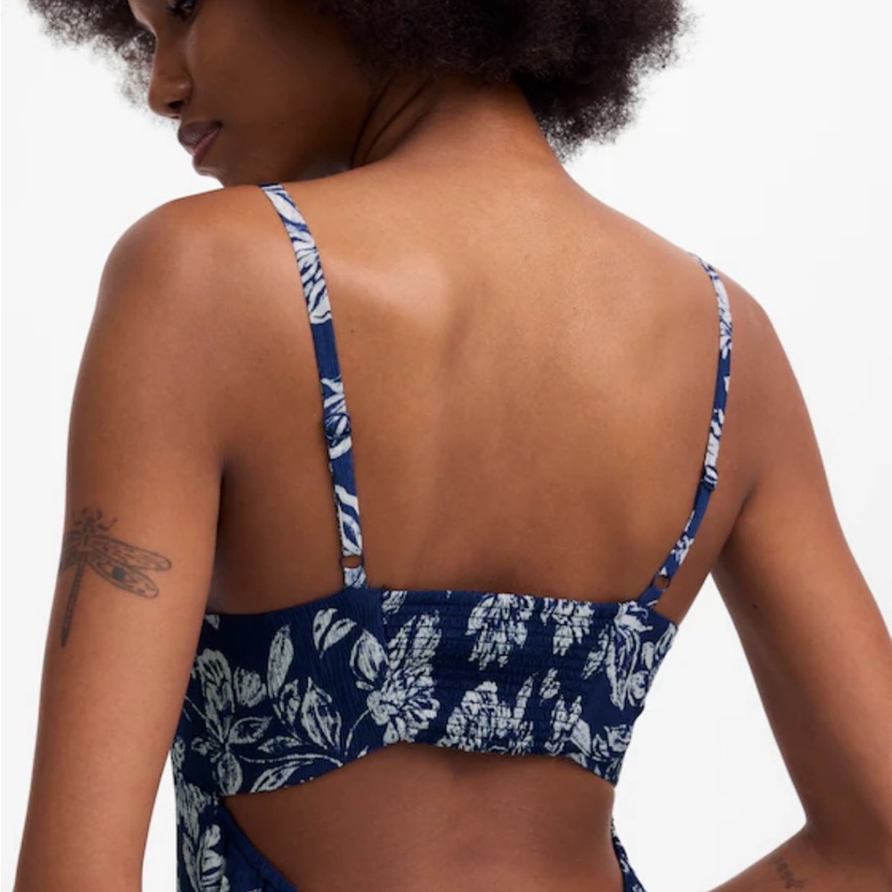 Floral Navy Blue Dress Madewell - Picture 3 of 6